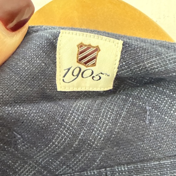 Jos A Bank Linen Tailored Fit 44S Blue‎ Window pane Plaid Men's Blazer EUC - Picture 13 of 16